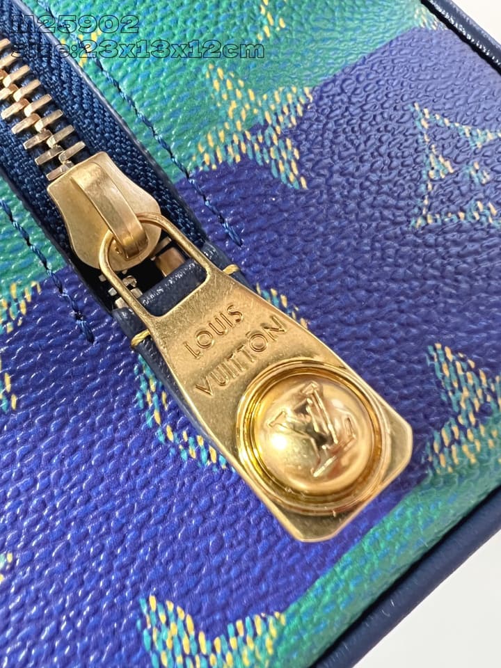Louis Vuitton Locker Dopp Kit – Monogram Canvas in Blue And Green Monogram