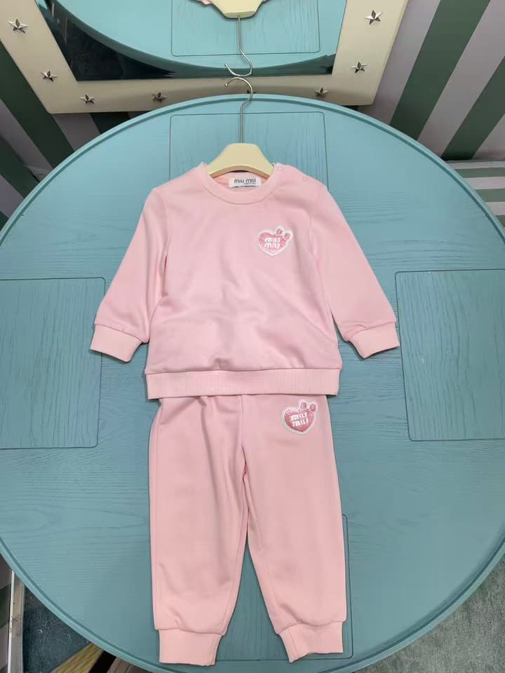 Kenzo Infant Two-Piece Set – 2025SS – Kids Collection in Light Pink Set