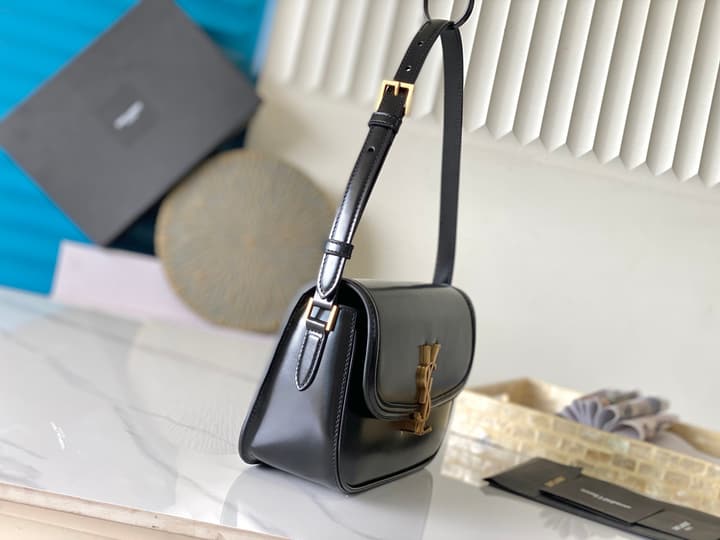 Saint Laurent Solferino Shoulder Bag in Black