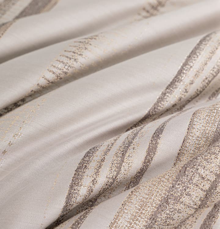 Hotel Grand Pima Cotton & Silk Jacquard Four-Piece Bedding Set in Cool Gray Jacquard
