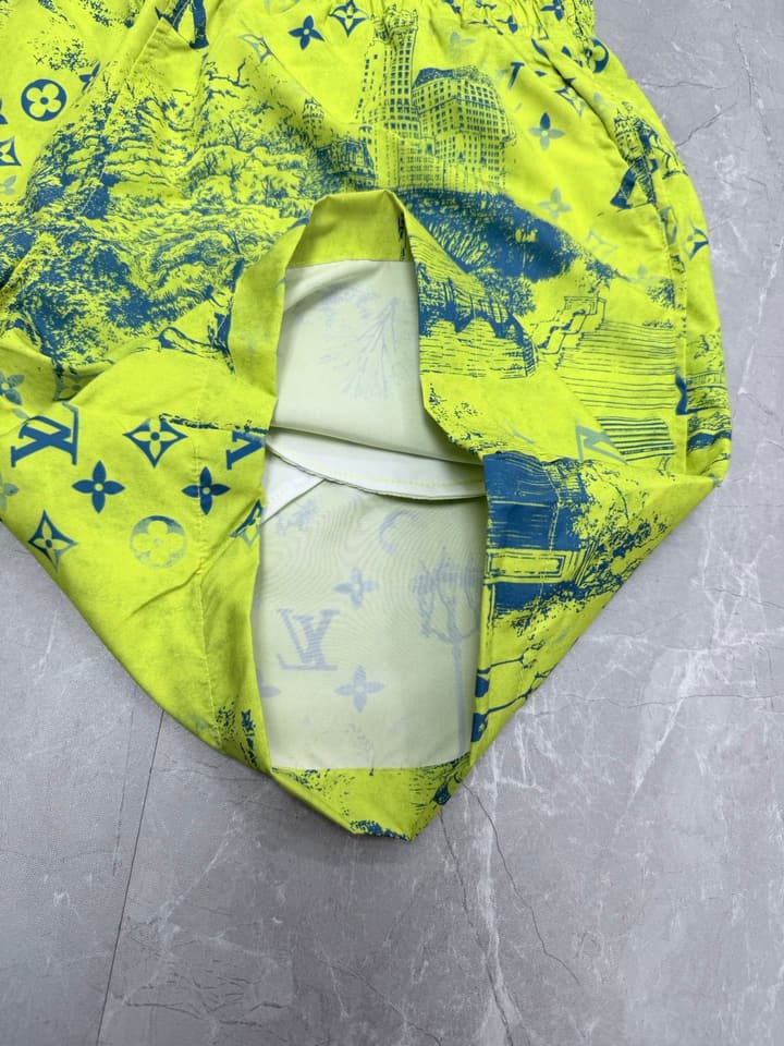 Louis Vuitton Monogram City Walk Swim Trunks – 2026 in Neon Yellow