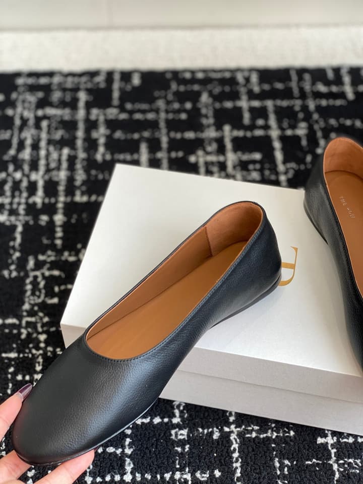 The Row Mary Jane Ballet Flats – 25SS Spring/Summer Collection in Charcoal