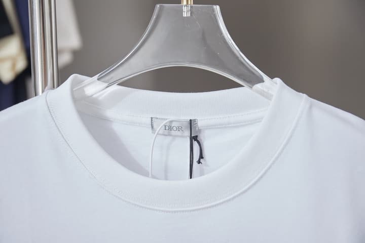 Dior Logo Embroidered T-Shirt – 26SS Early Spring Collection in Black