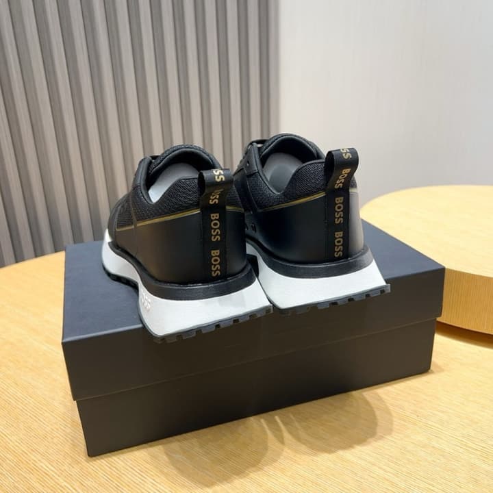 Boss Men's Luxury Sport Sneakers in Black