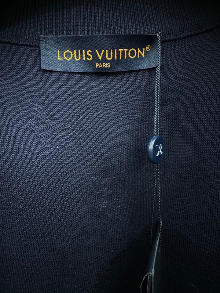Louis Vuitton Monogram Embossed Zip-Up Sweatshirt – SS26 in Deep Blue Monogram Zip Jacket