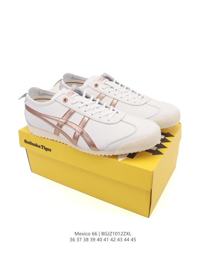 Asics Onitsuka Tiger Mexico 66 Classic Sneakers in Dark Navy With Cream Stripes