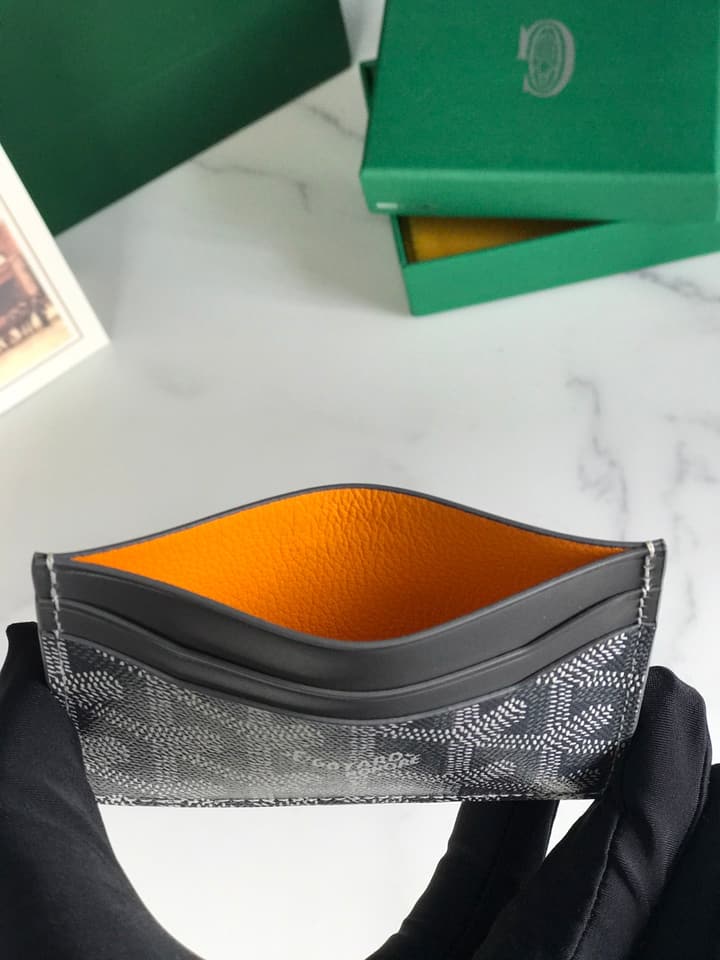 Goyard Card Holder in Black Pattern