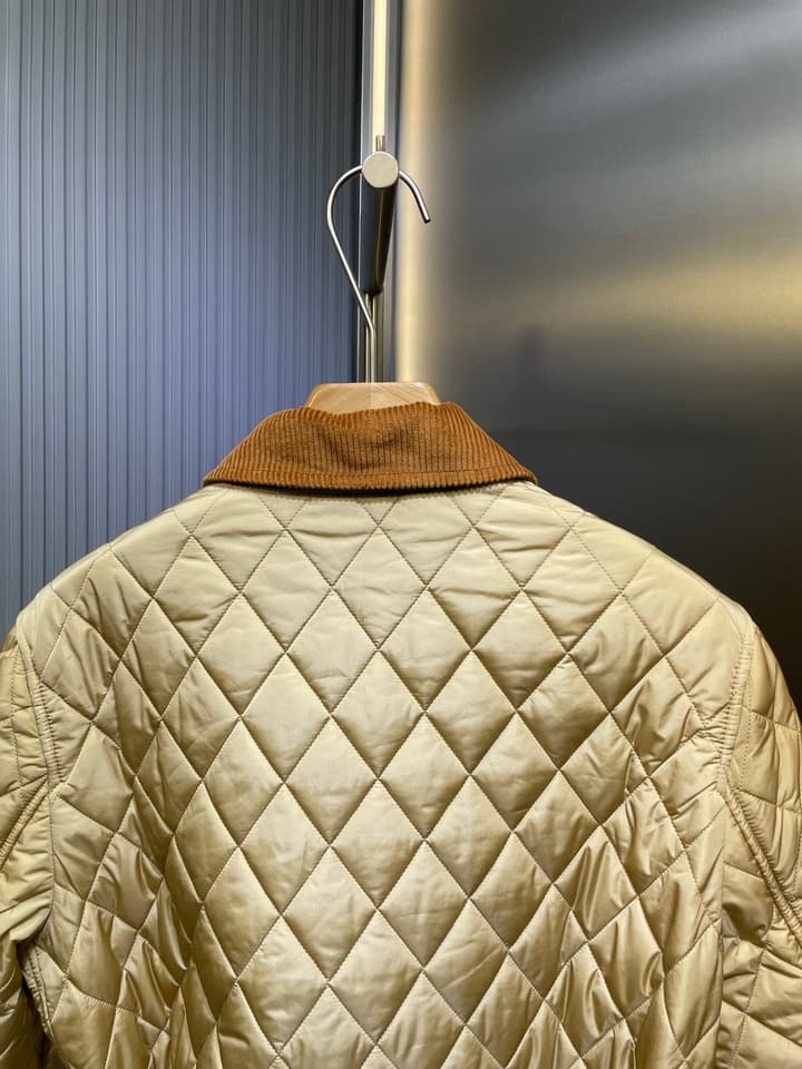 Burberry Classic Quilted Jacket in Beige