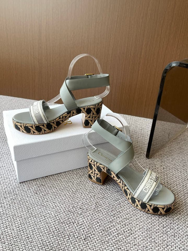 Dior Riviera Dway Wedge Sandals – Spring/Summer 2025 Collection in Black