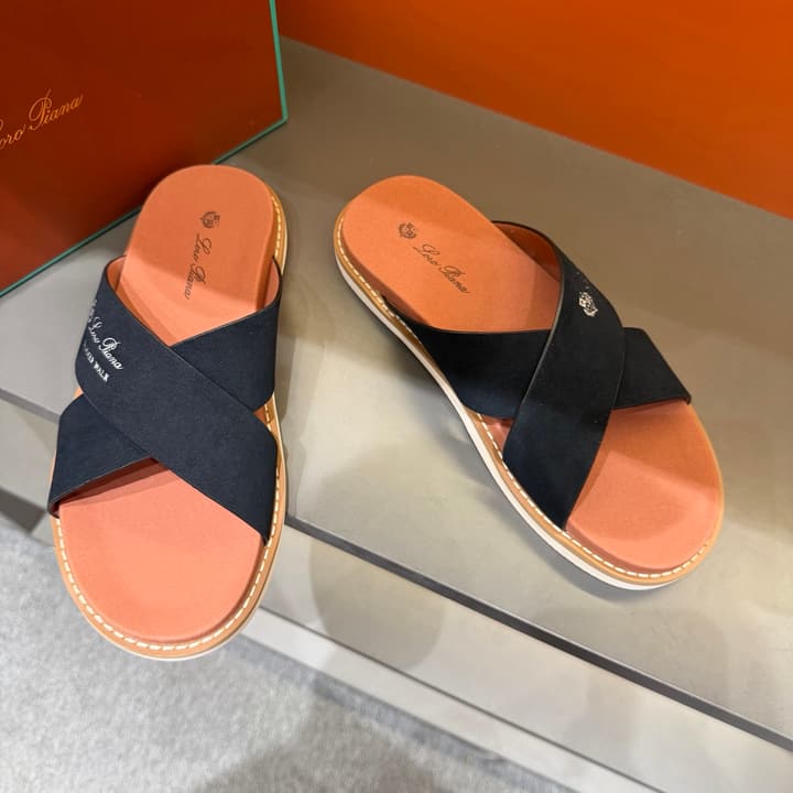 Loro Piana Summer Walk Crisscross Mules