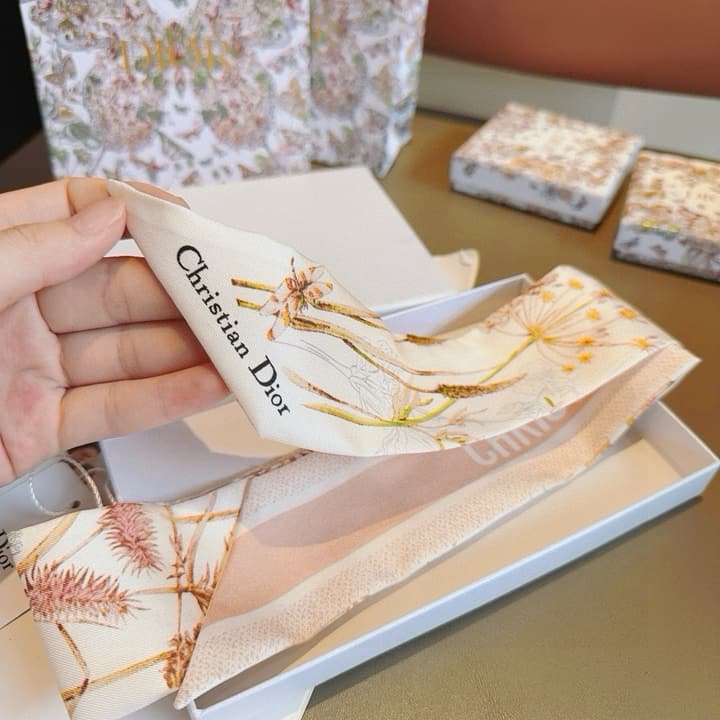 Dior Twilly Silk Scarf – Floral Dragonfly