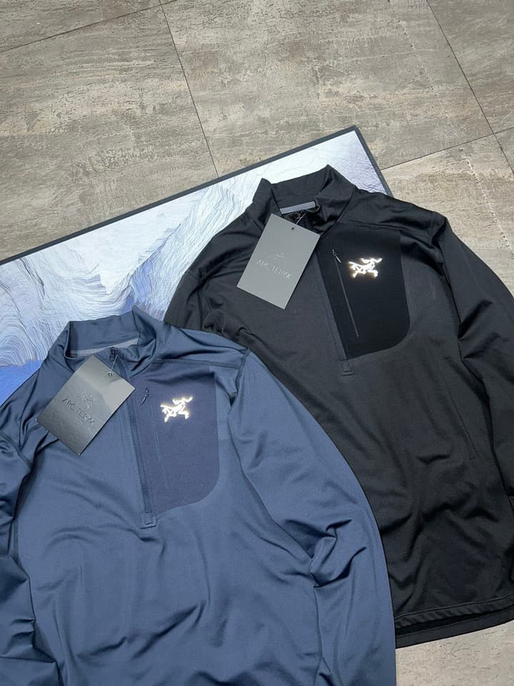 Arc'teryx Rho LT Zip Men's Micro-Fleece Top in Black