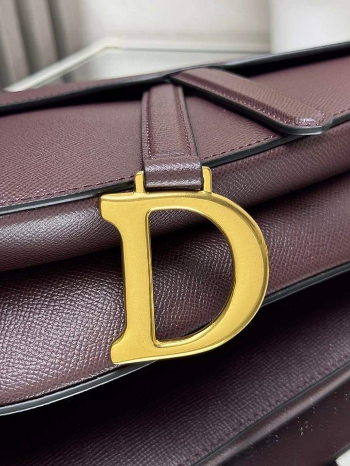 Dior Saddle Bag – Wine Red in Burgundy Red