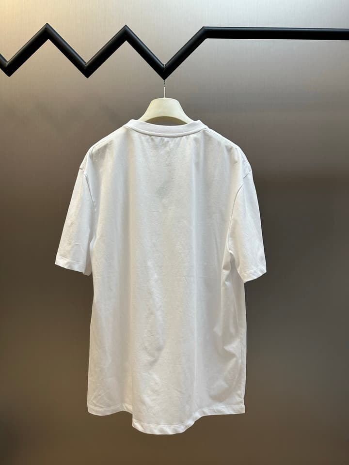 Loewe Double Anagram Embroidery Crewneck T-Shirt in Black