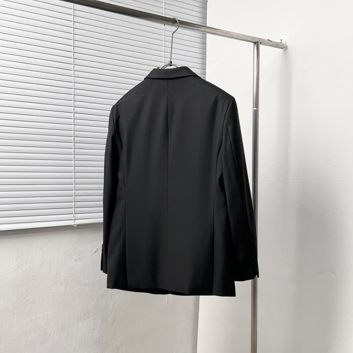 Dior Black Corduroy Peak Lapel Blazer
