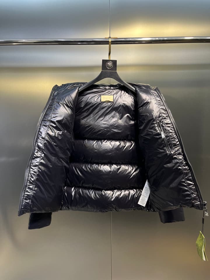 Gucci Down Puffer Jacket in Gold