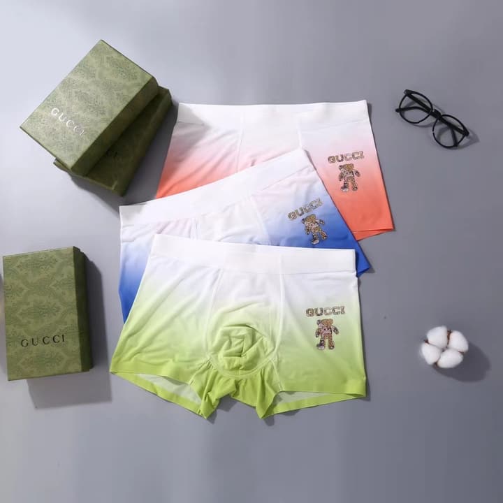 Gucci Men's Ice Silk Seamless Underwear Set