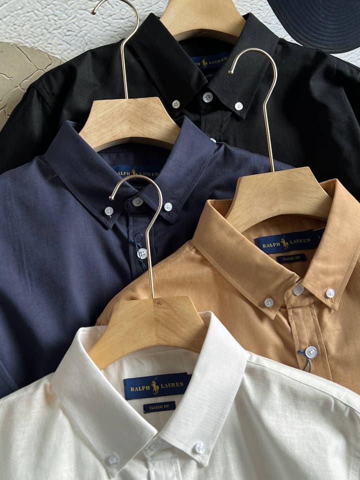 Ralph Lauren Pony Logo Linen Shirt – Spring/Summer Collection in Black