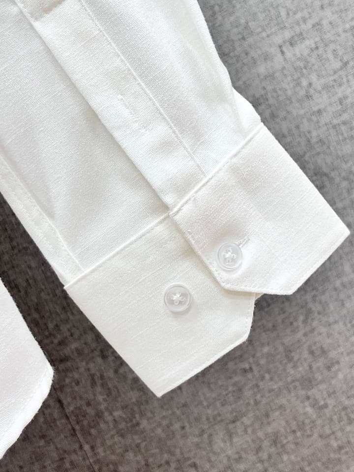Loro Piana Men's Casual Long Sleeve Shirt – Autumn/Winter Collection in Classic White
