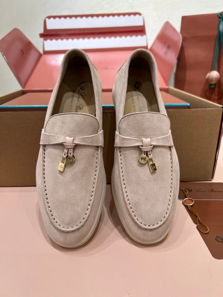 Loro Piana Classic Suede Mules