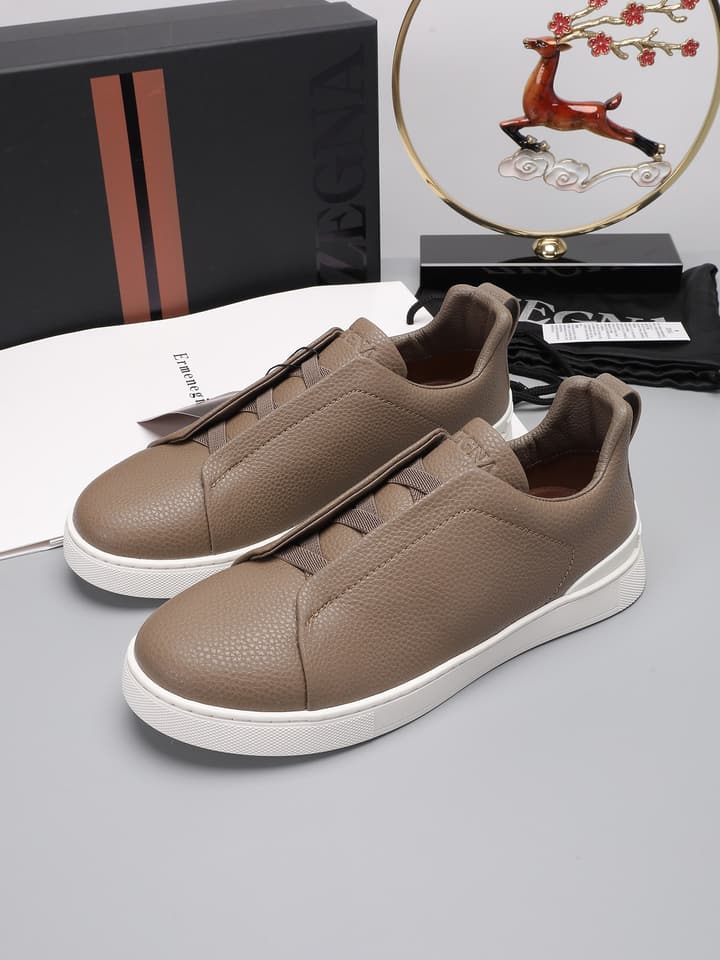 Zegna Triple Stitch Low-Top Sneakers