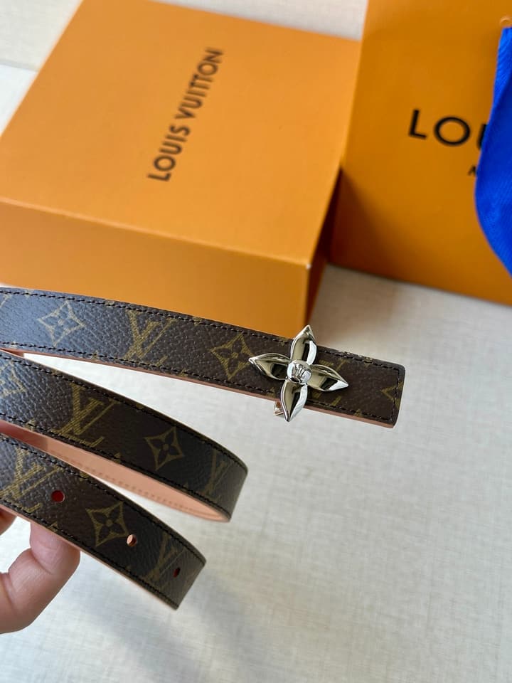 Louis Vuitton Iconic Reversible Belt in Gold Hardware