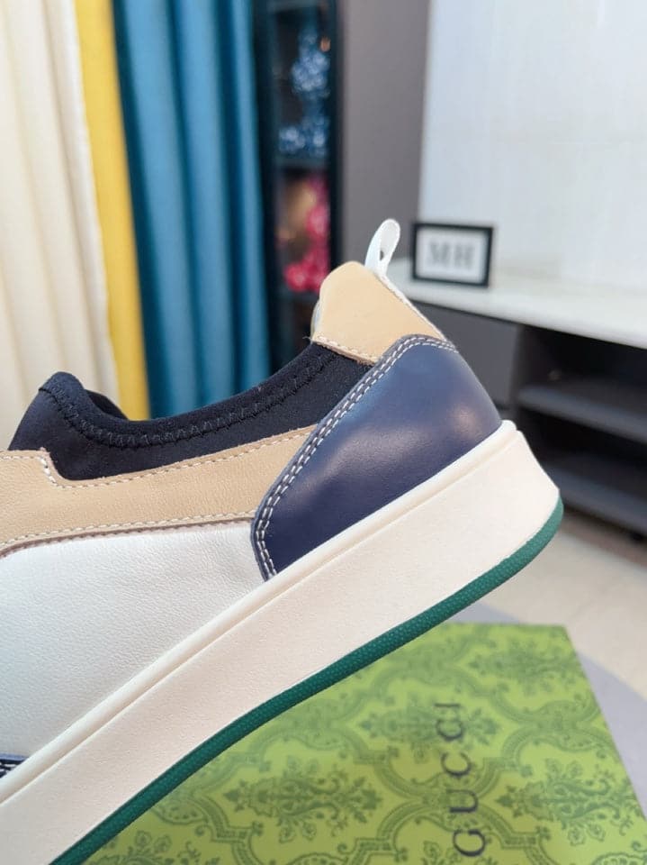 Gucci New Season Casual Fashion Sneakers in Black With Web Stripe