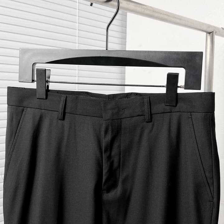 Dior Black Corduroy Peak Lapel Trousers