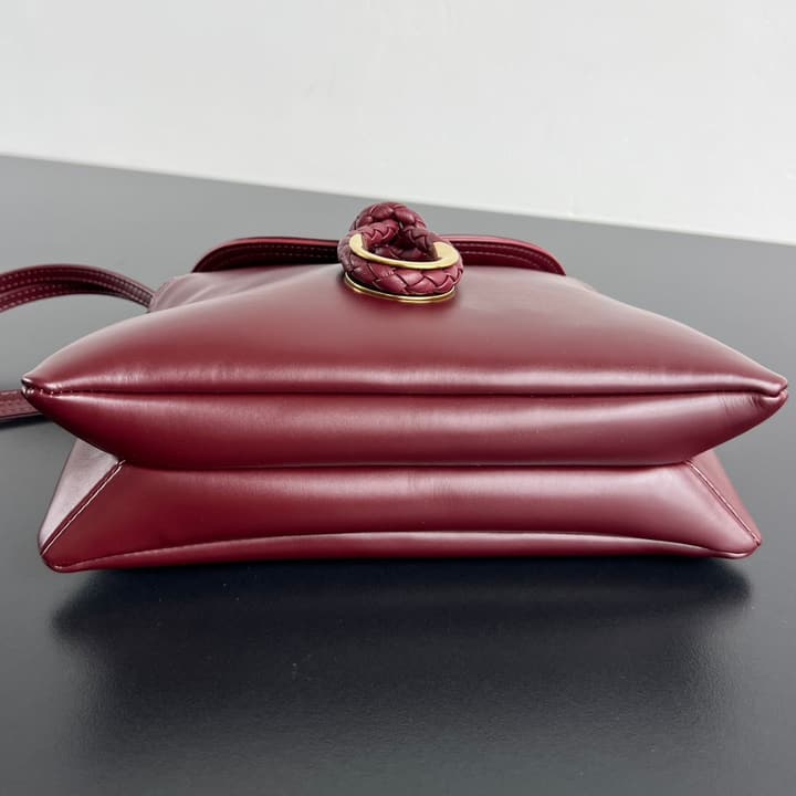 Bottega Veneta Baby Liberta Calfskin Shoulder Bag in Classic Black