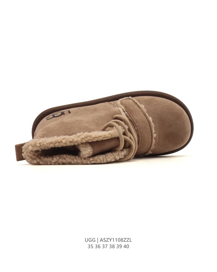 UGG Mid-Height Sheepskin Snow Boots in Light Taupe