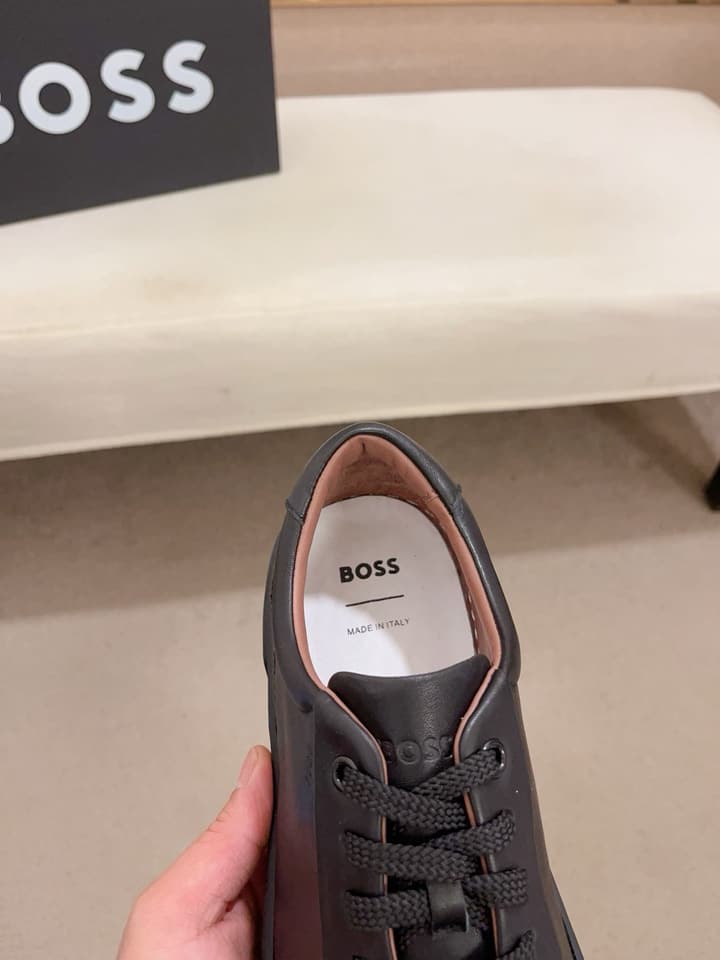 Boss Premium Casual Men's Sneakers in Black Monochromatic