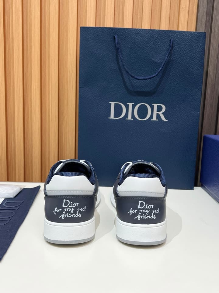 Dior B27 Couple's Sneakers – 2025 Collection in All Black With White Sole