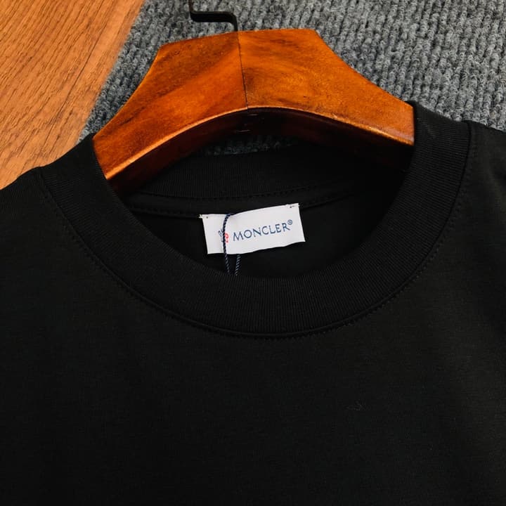 Moncler Classic Printed Logo T-Shirt – 2026SS in Black Large Logo