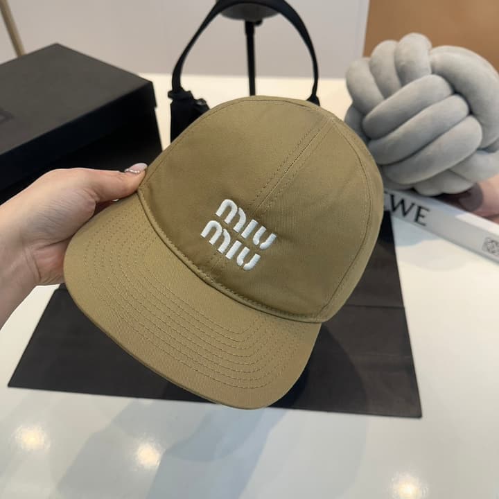 Miu Miu Canvas Baseball Cap