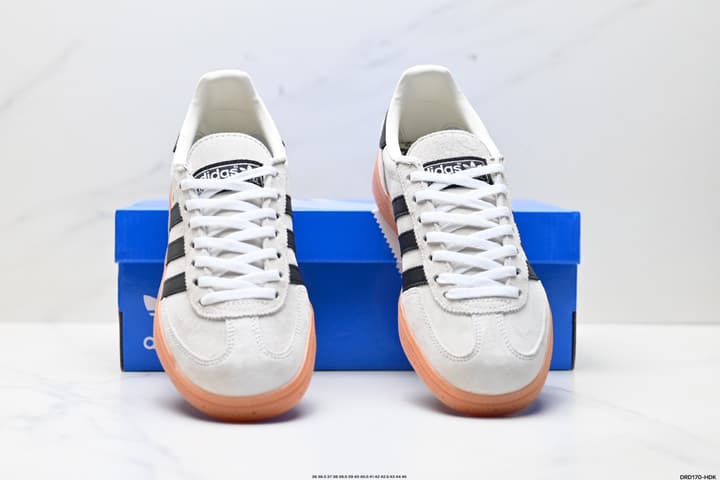 Adidas Handball Spezial Retro Suede Sneakers in Burgundy White Stripes