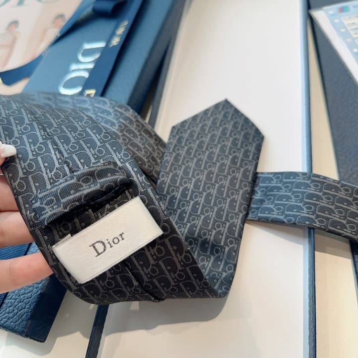Dior Men's Logo Jacquard Tie