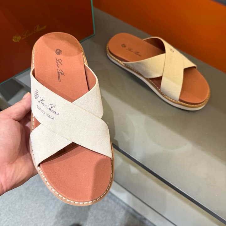 Loro Piana Summer Walk Crisscross Mules
