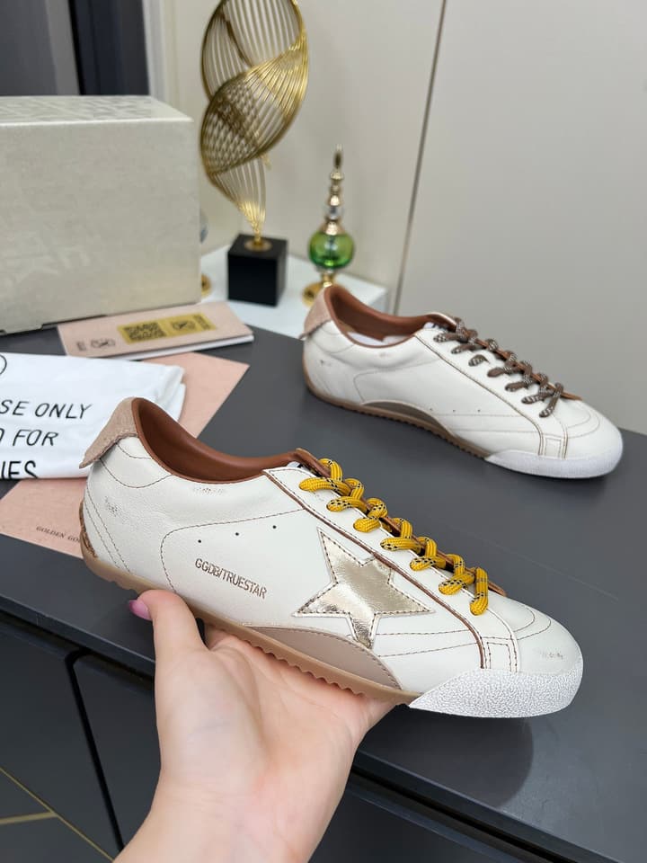 Golden Goose GGDB Star Distressed Sneakers in Black Suede