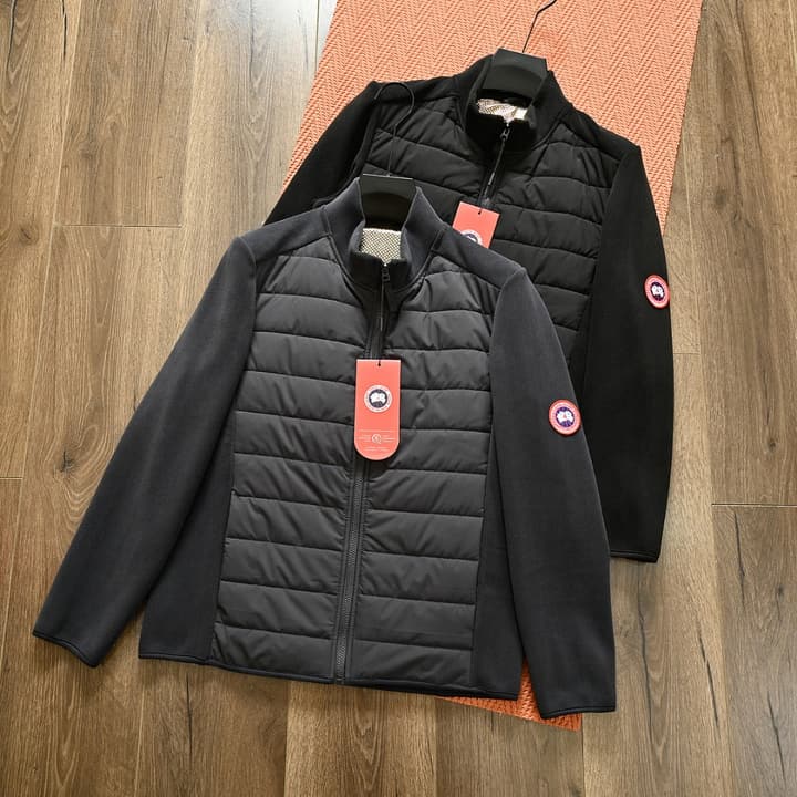 Canada Goose Spliced Stand-Collar Cashmere Jacket – 25FW in Dark Grey