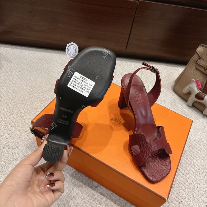 Hermès Eremite 80 Heeled Sandals in Blush Pink