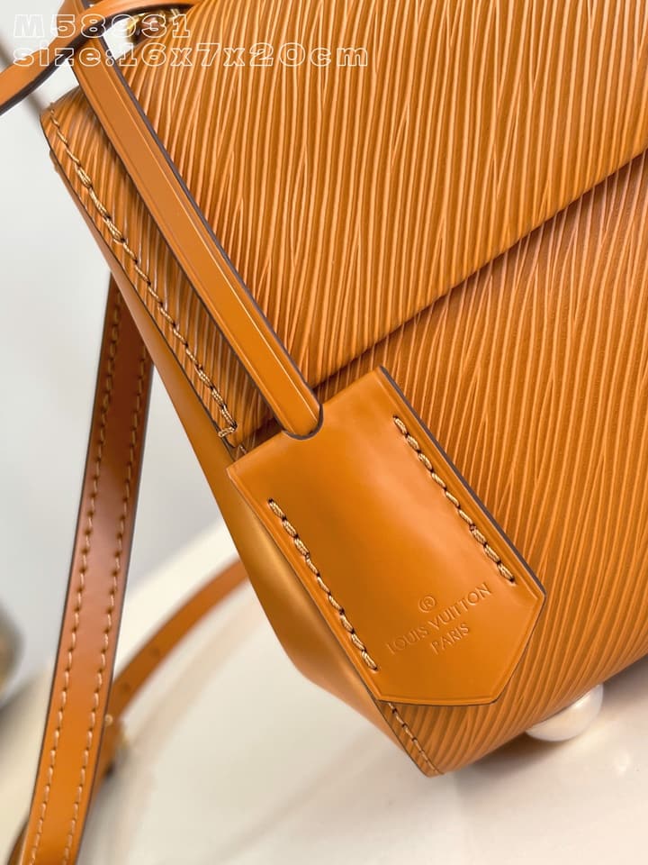 Louis Vuitton Cluny Mini Handbag in Caramel Epi Leather