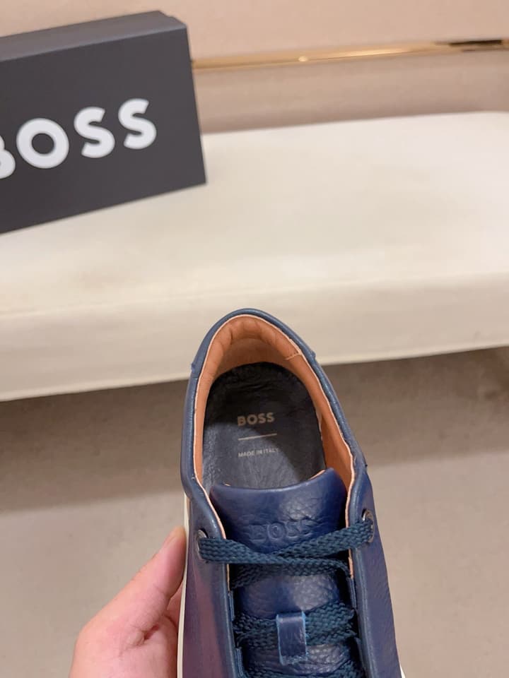 Boss Premium Casual Men's Sneakers in Black Monochromatic