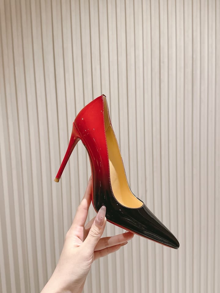 Christian Louboutin Platform Heeled Sandals – 2025 SS Show Model in Black Suede