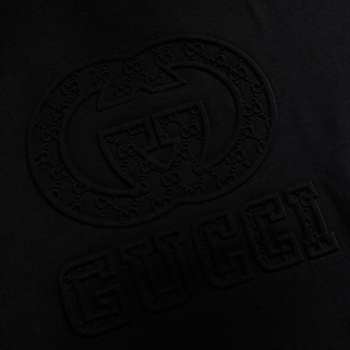 Gucci Embossed Logo Crewneck T-Shirt – 2026SS in Apricot