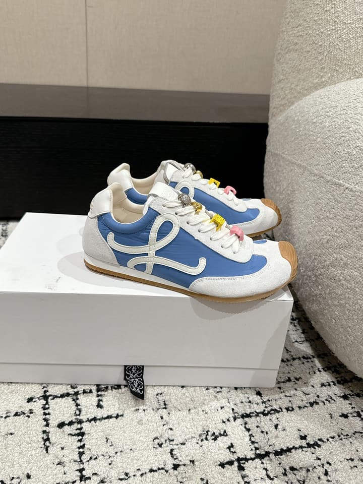 Loewe Ballet Runner 2.0 Unisex Sneakers – 2025 Collection in White And Light Blue