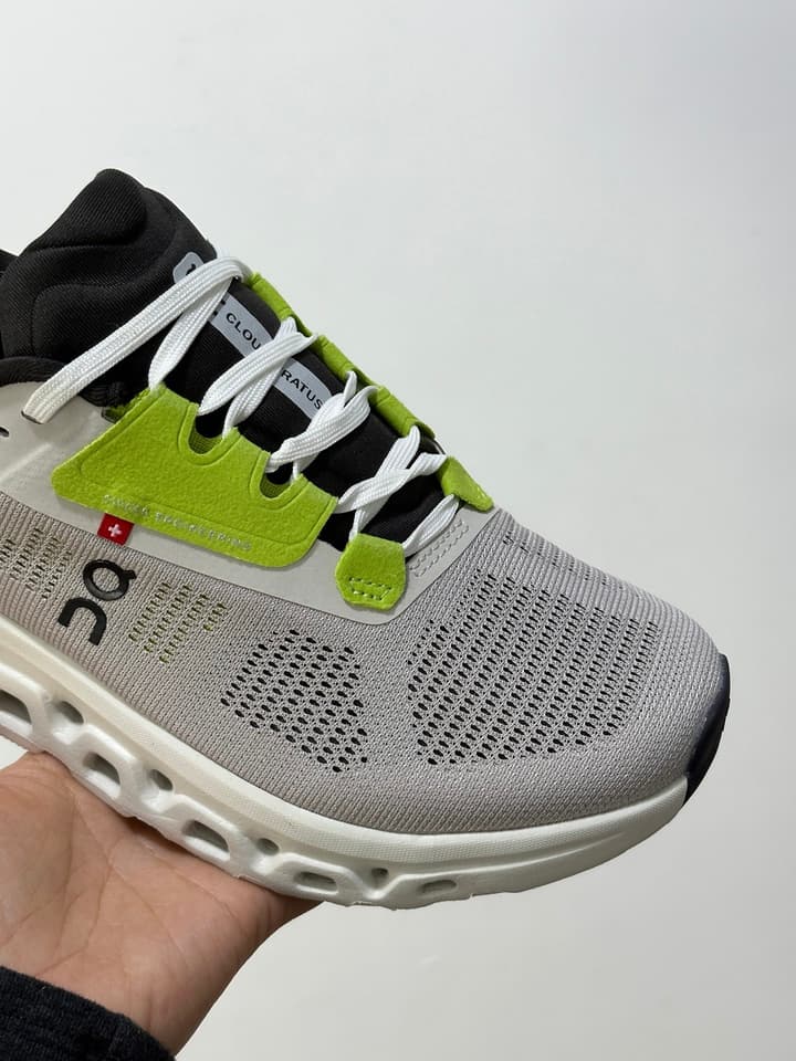 On x Roger Federer Cloudstratus 3 Special Edition Sneakers in All Black Red Accent