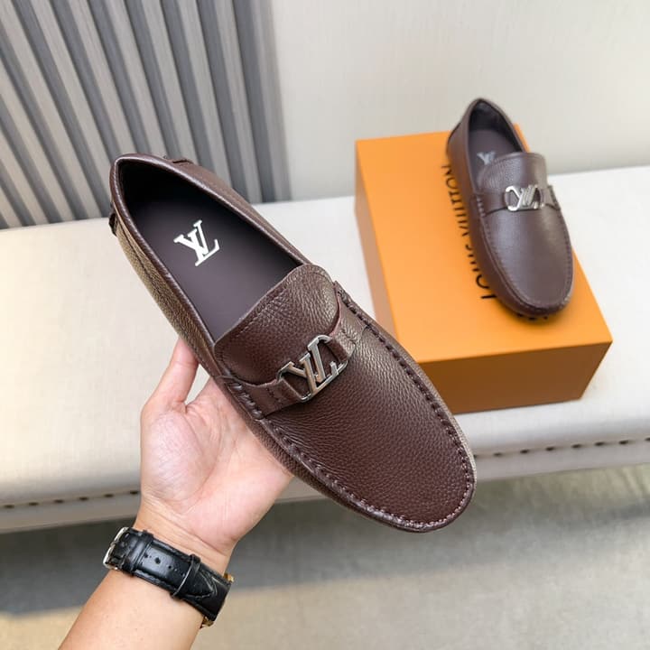 Louis Vuitton Monte Carlo Moccasin Loafers in Black Smooth Leather
