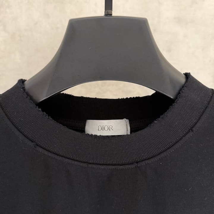 Dior Patchwork Embroidered Short-Sleeve T-Shirt in Black