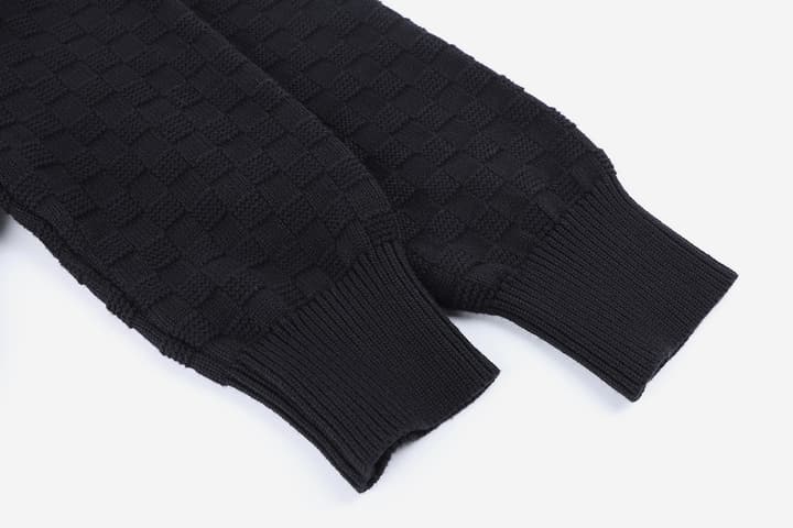 Louis Vuitton Plush Blend Half-Zip Pullover – 25SS in Deep Black Half-zip Pullover