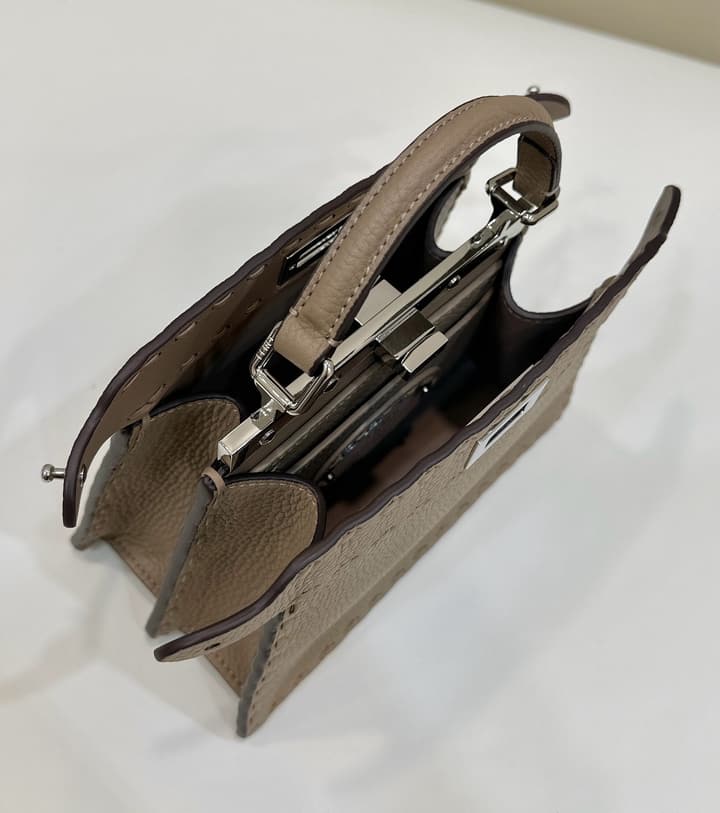 Fendi Peekaboo I See You Petite Satchel in Classic Black